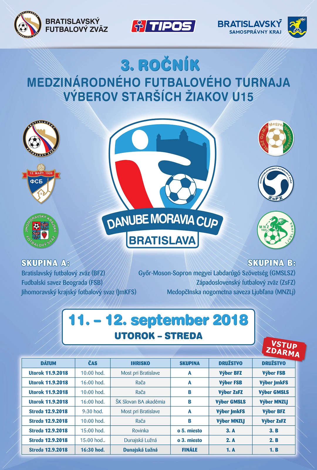 DANUBE Moravia Cup plagat 2018