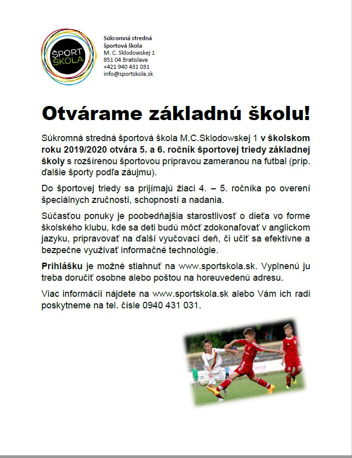 Petržalka škola 2019